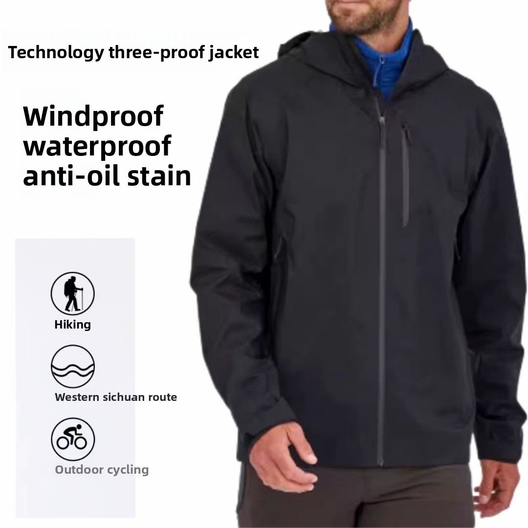 Windbreak Shell Jacket - Men's Outdoor Tech Shell Jacket Waterproof