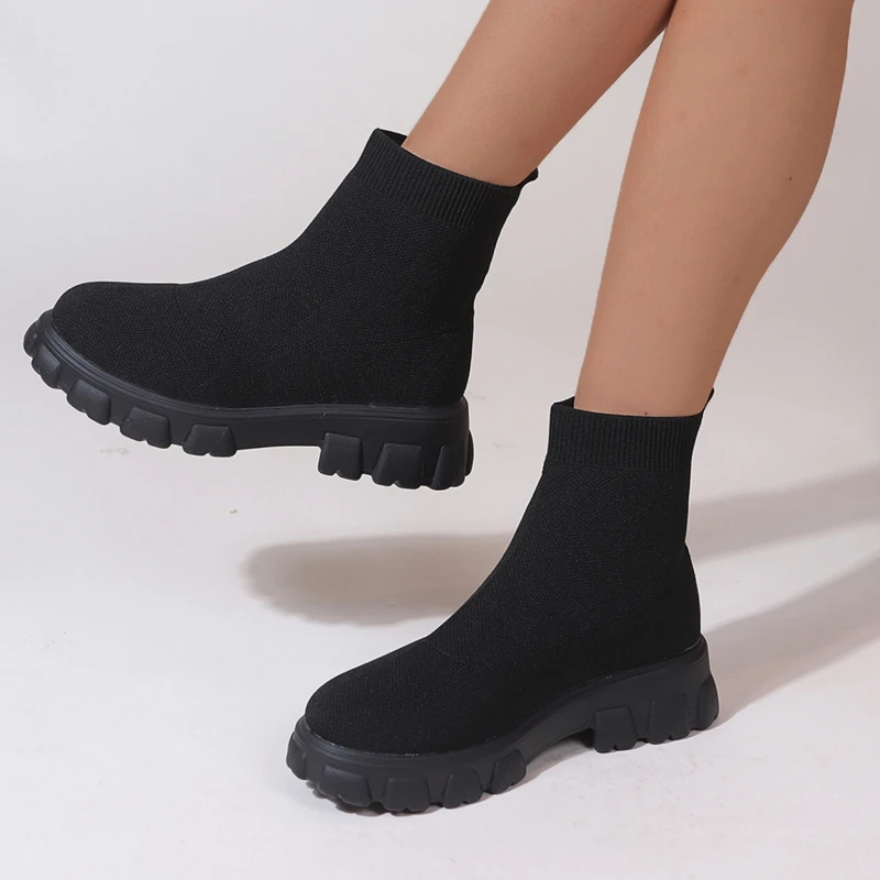 Street Fashion Brand - Brand Women Ankle Boots Lightweight Casual