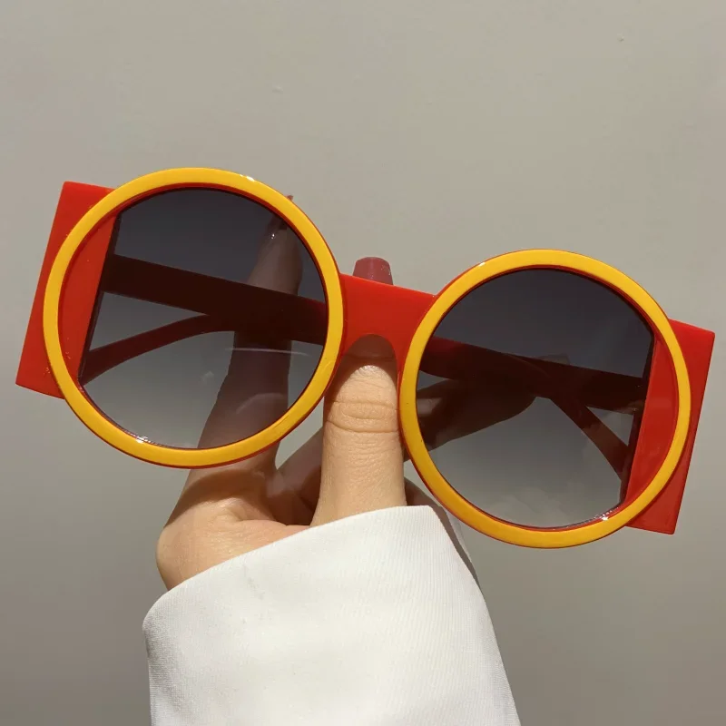 Round Sunglasses Fashion Beach - مراجعة Street Fashion Photo وسعره