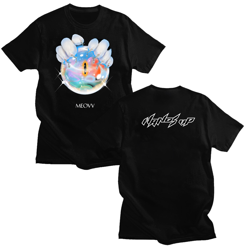 MEOVV Hands Up T shirts 2025 F - مراجعة Graphic Hoodie Streetwear وسعره