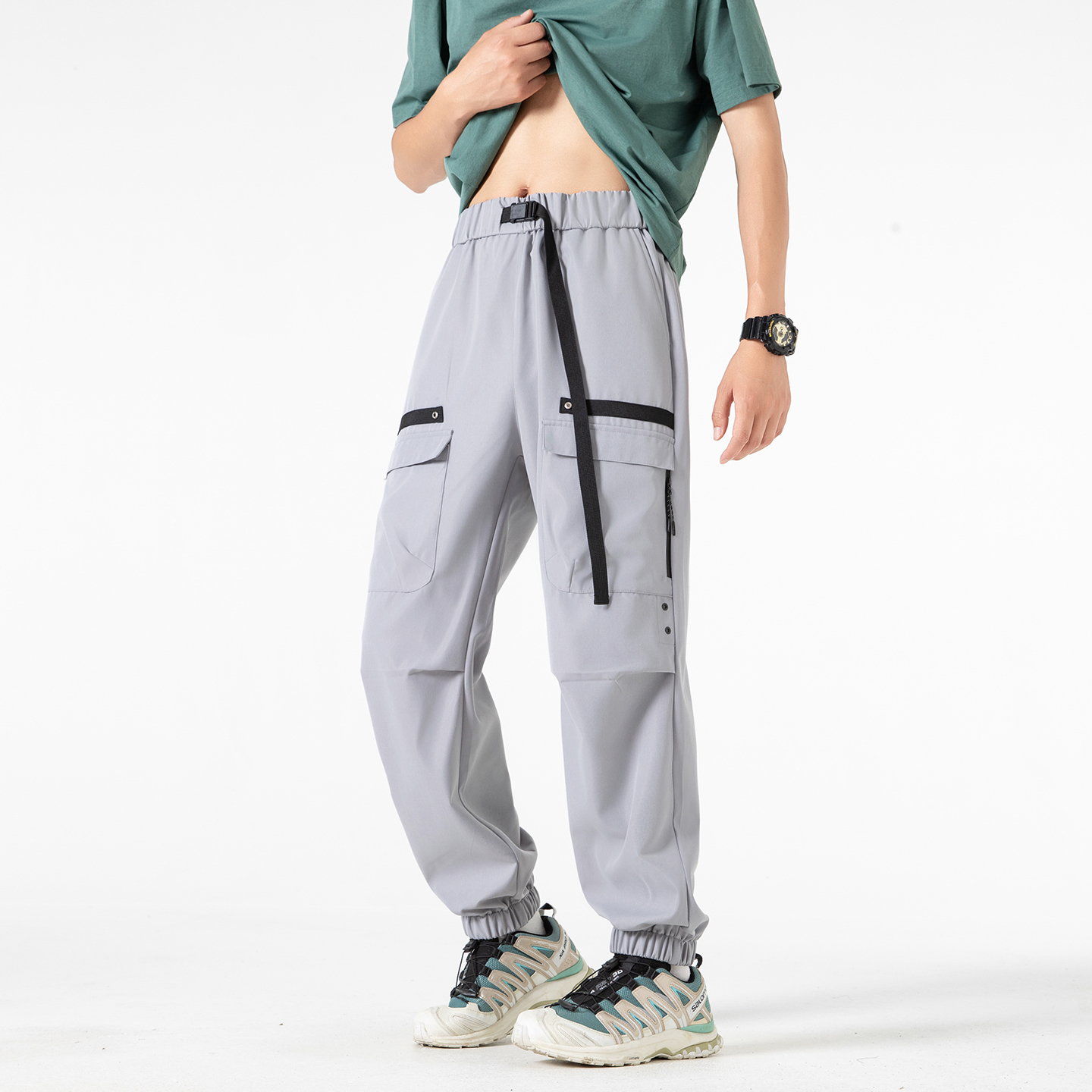 All Seasons Men's Cargo Pants  - مراجعة Street Fashion Baggy وسعره