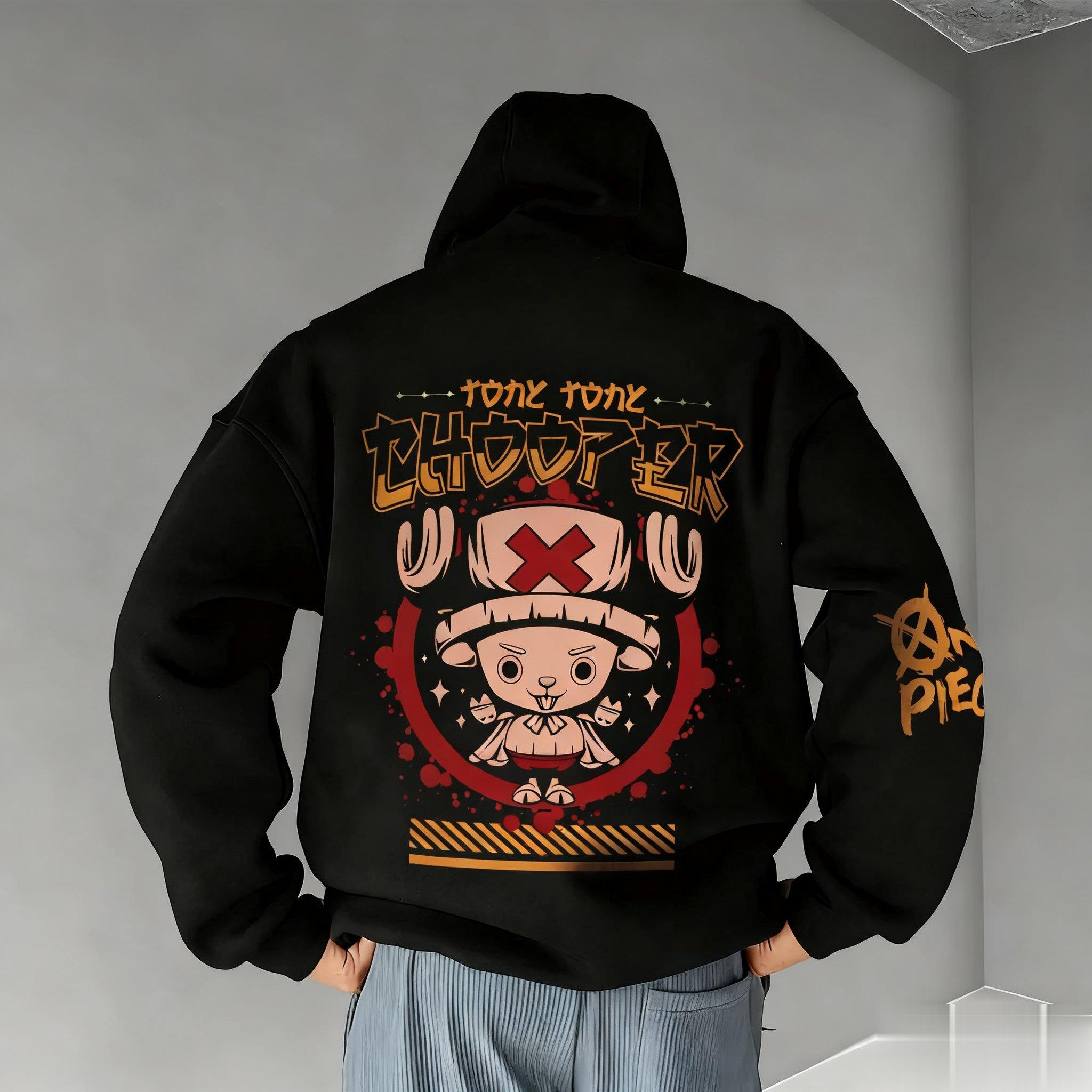 One Piece Chopper Graphic Pull - مراجعة Graphic Hoodie Streetwear وسعره
