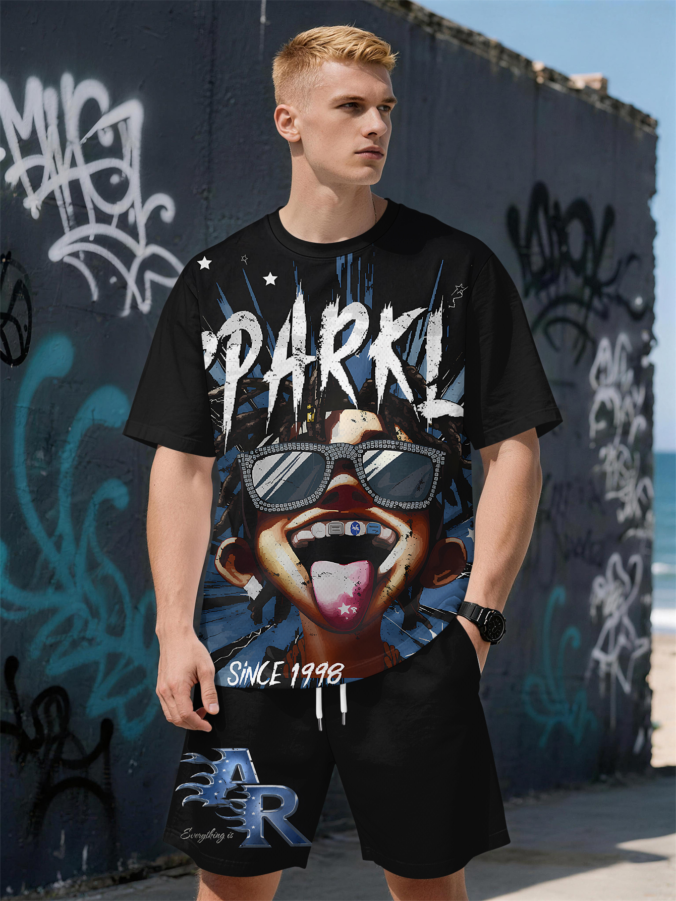 2026 Summer New Men's Short-Sl - مراجعة Street Fashion Brand وسعره