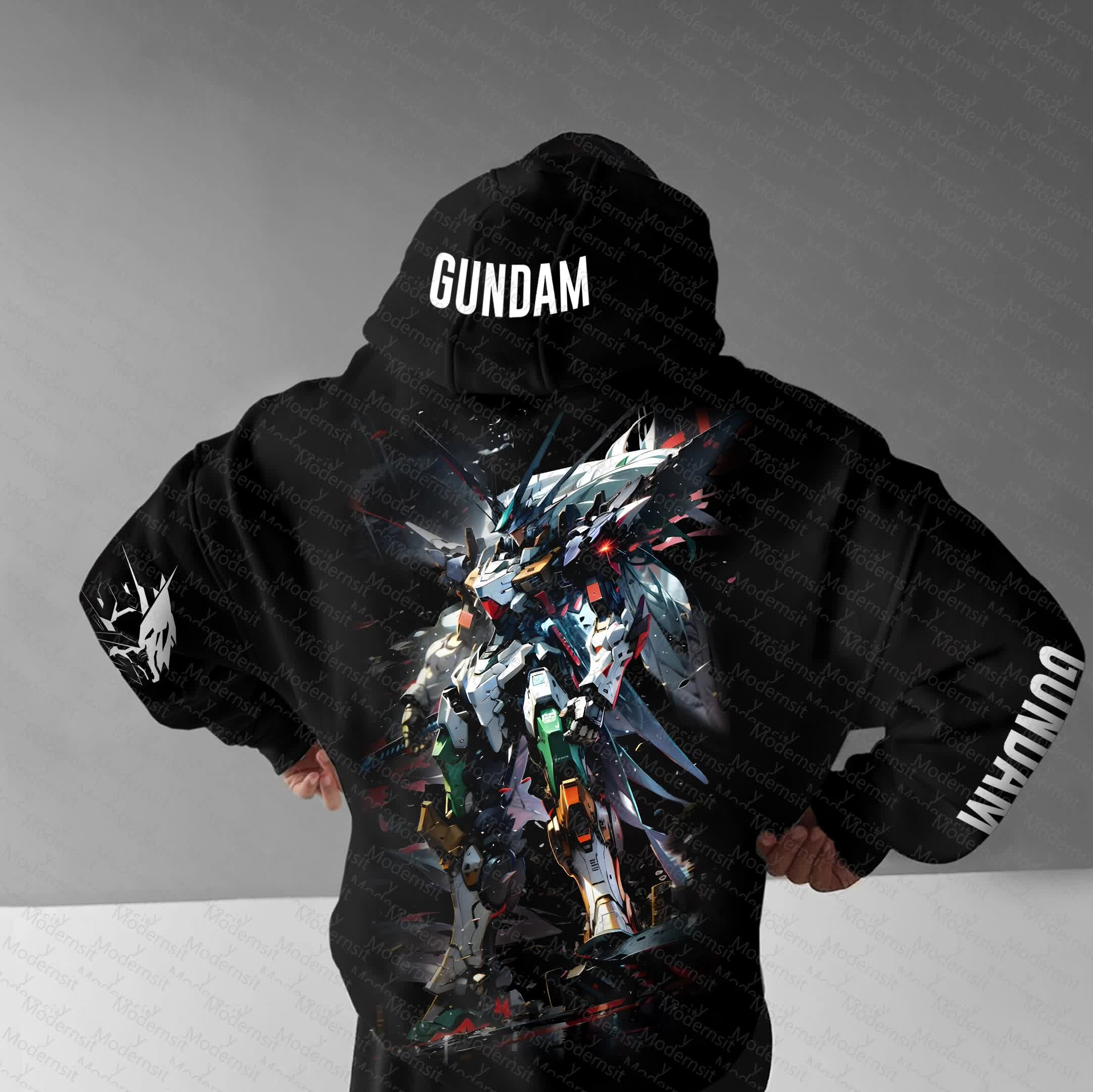 Men Women GUNDAM Anime Hoodie  - مراجعة Graphic Hoodie Streetwear وسعره