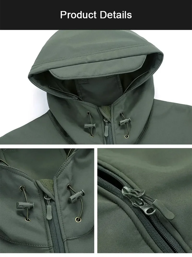 5XL 6XL Men's Russian Camoufla - مراجعة Windbreak Shell Jacket وسعره