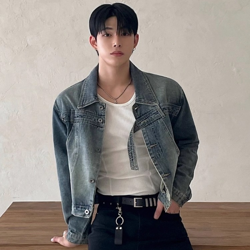 Fashion Retro Denim Jackets Me - مراجعة Street Fashion Men 2025 وسعره