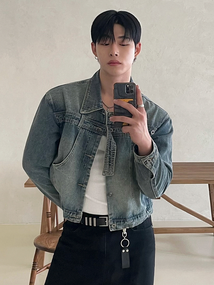 Fashion Retro Denim Jackets Me - مراجعة Street Fashion Men 2025 وسعره