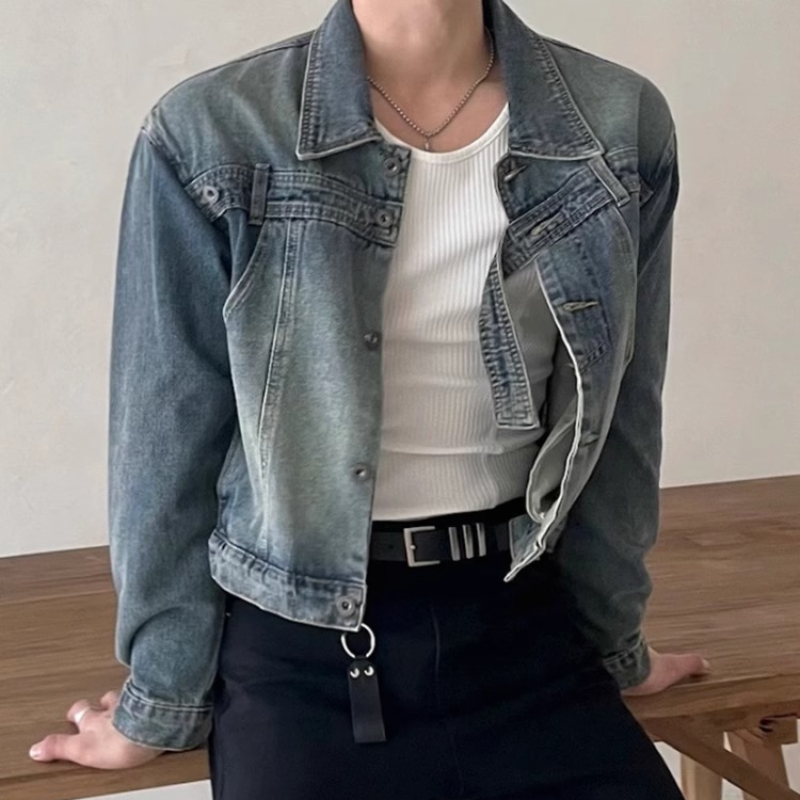 Fashion Retro Denim Jackets Me - مراجعة Street Fashion Men 2025 وسعره