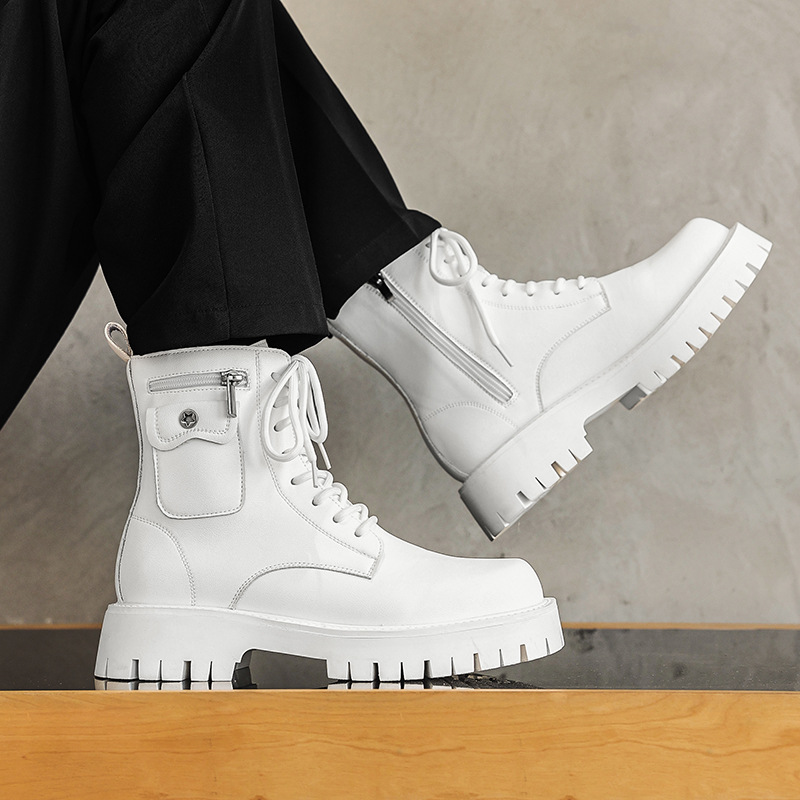 2025 Trend Men Boots Sneakers  - مراجعة Street Fashion Men 2025 وسعره