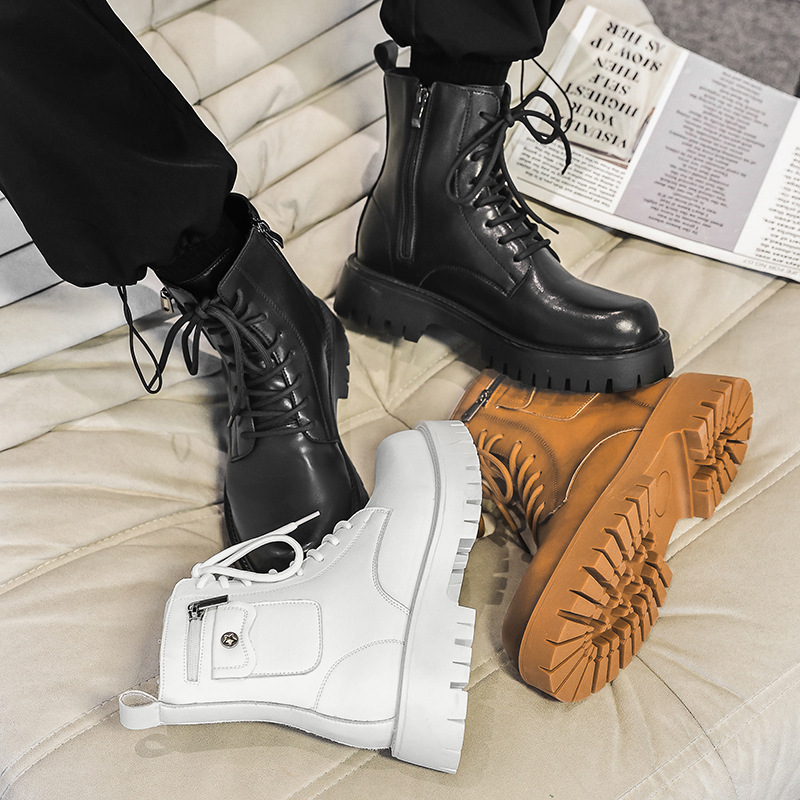 2025 Trend Men Boots Sneakers  - مراجعة Street Fashion Men 2025 وسعره