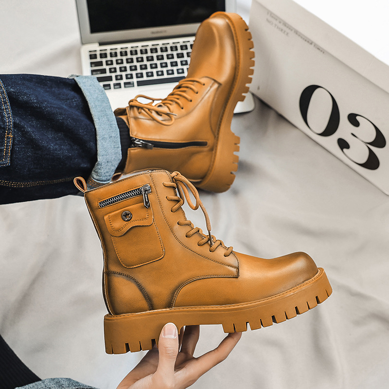 2025 Trend Men Boots Sneakers  - مراجعة Street Fashion Men 2025 وسعره