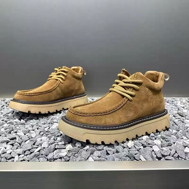 Autum Winter Men Platform Boot - مراجعة Street Fashion Men 2025 وسعره