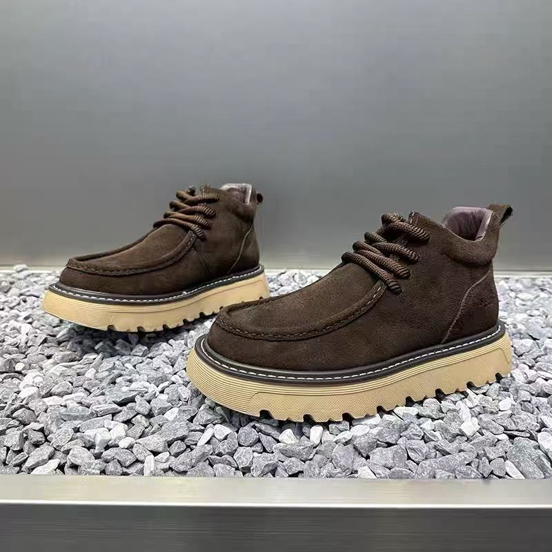 Autum Winter Men Platform Boot - مراجعة Street Fashion Men 2025 وسعره
