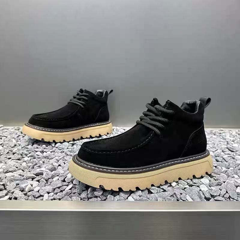 Autum Winter Men Platform Boot - مراجعة Street Fashion Men 2025 وسعره