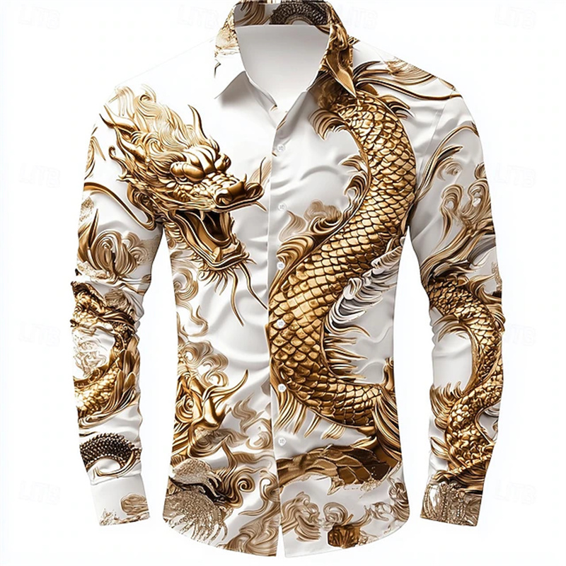 Men's shirt long sleeve shirt  - مراجعة Street Fashion In Chinese وسعره