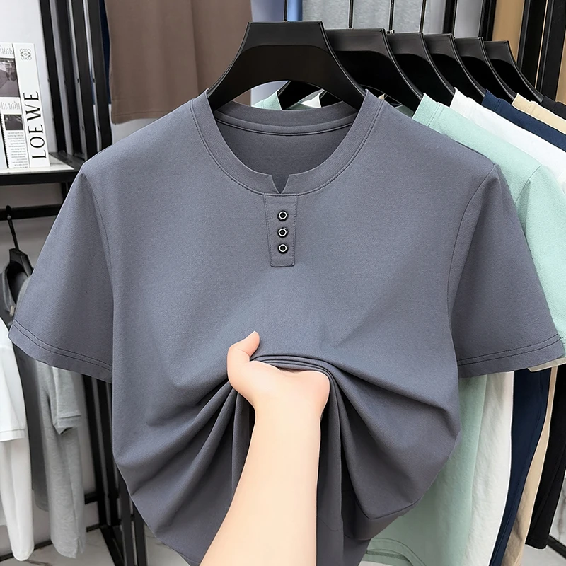 Mens Casual Henley Neck T Shir - مراجعة Street Fashion For Man وسعره