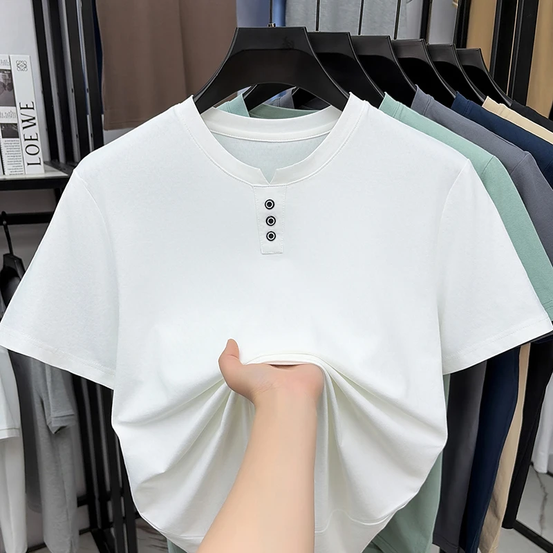 Mens Casual Henley Neck T Shir - مراجعة Street Fashion For Man وسعره