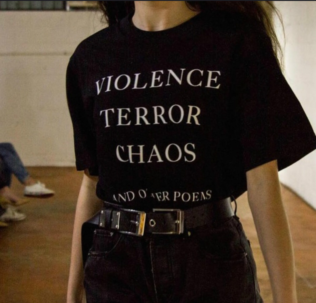Violence Terror Chaos and Othe - مراجعة Street Fashion Quotes وسعره