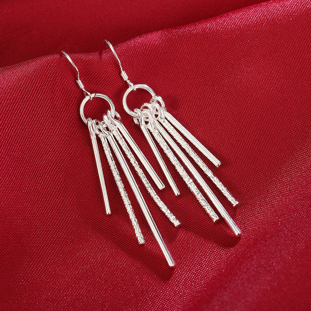 Hot sale 925 Sterling Silver S - مراجعة Street Fashion Earrings وسعره