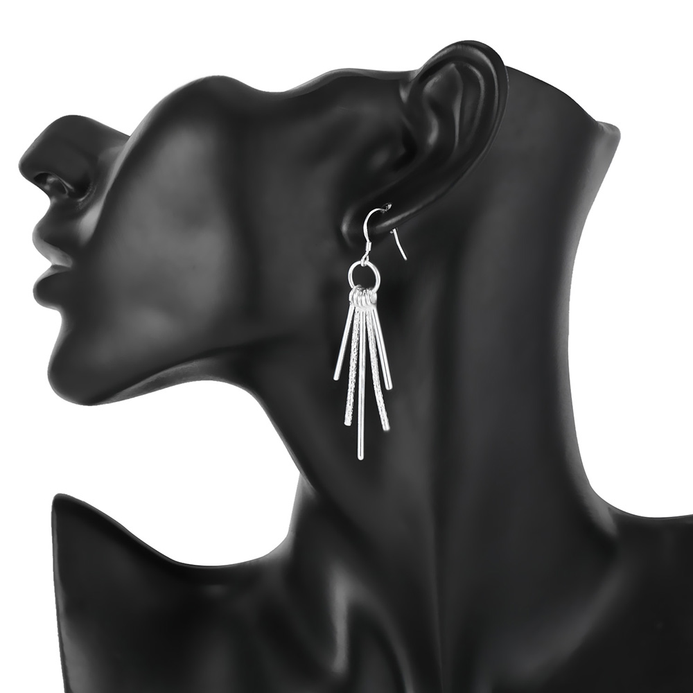 Hot sale 925 Sterling Silver S - مراجعة Street Fashion Earrings وسعره