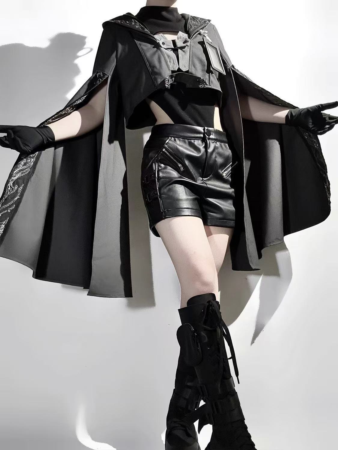 Dark Black Gothic Costume Wome - مراجعة Street Fashion In Chinese وسعره