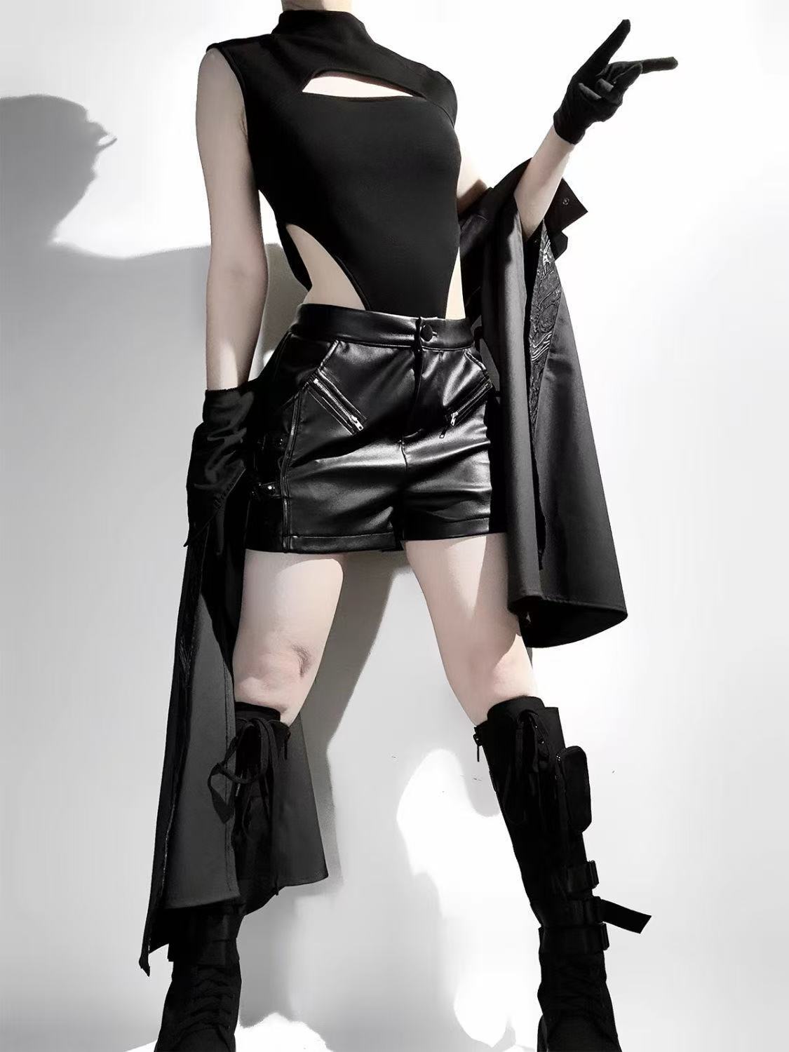 Dark Black Gothic Costume Wome - مراجعة Street Fashion In Chinese وسعره