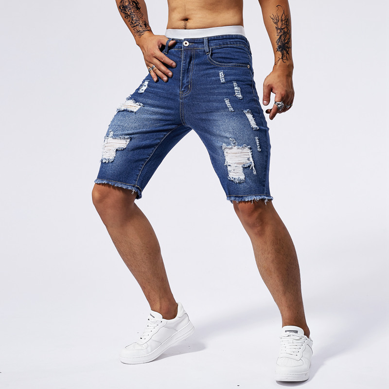 2025 Summer New Men's Ripped D - مراجعة Street Fashion Men 2025 وسعره