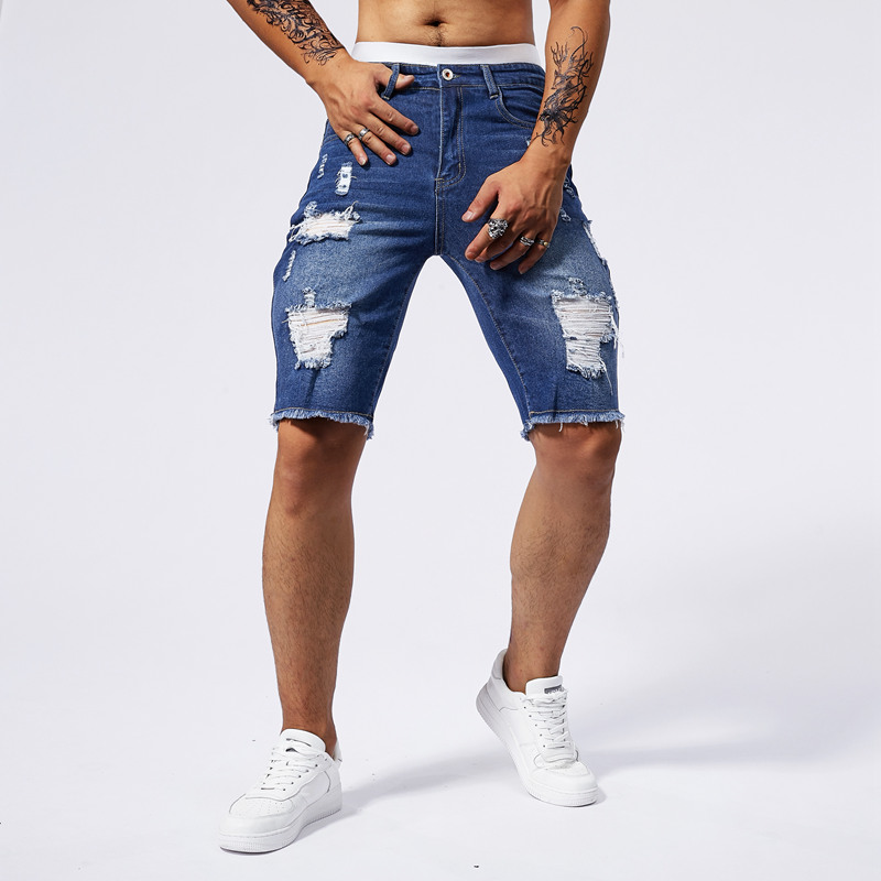 2025 Summer New Men's Ripped D - مراجعة Street Fashion Men 2025 وسعره