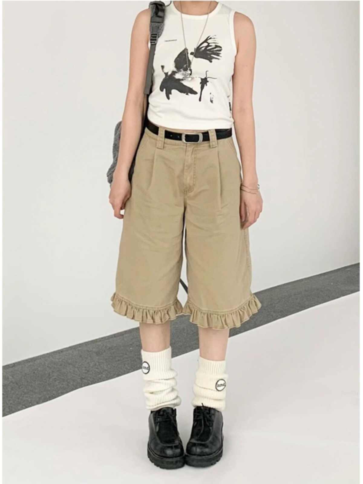 Summer Women's American Retro  - مراجعة Street Fashion Baggy وسعره
