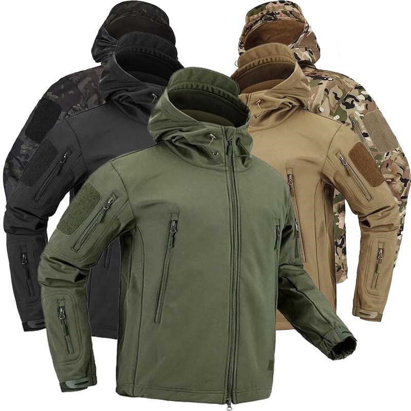 Hiking Jackets Men Camouflage  - مراجعة Windbreak Shell Jacket وسعره
