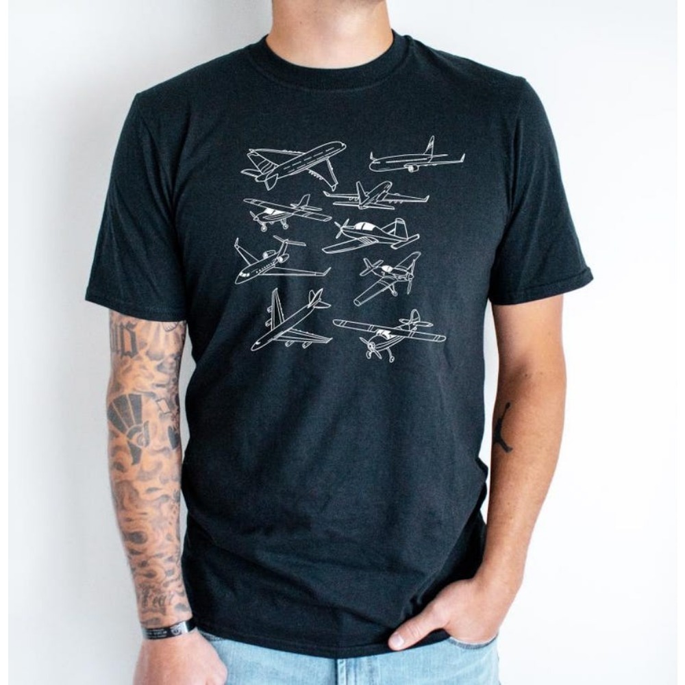 Types of Airplanes T-shirt Avi - مراجعة Street Fashion Types وسعره