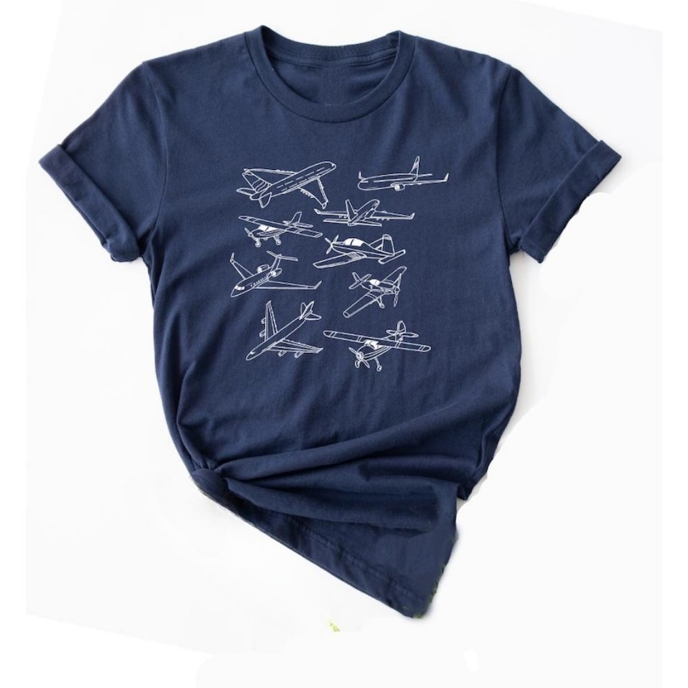Types of Airplanes T-shirt Avi - مراجعة Street Fashion Types وسعره