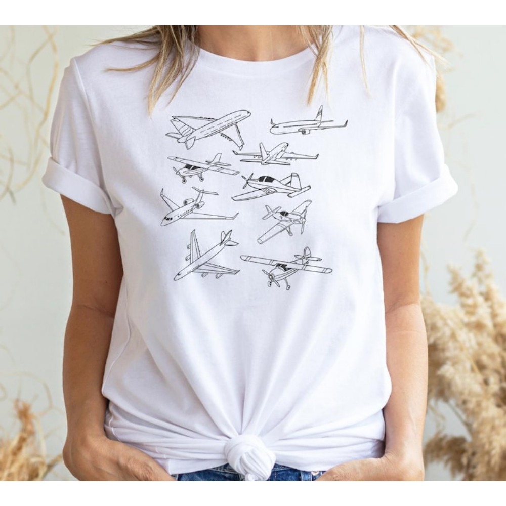Types of Airplanes T-shirt Avi - مراجعة Street Fashion Types وسعره