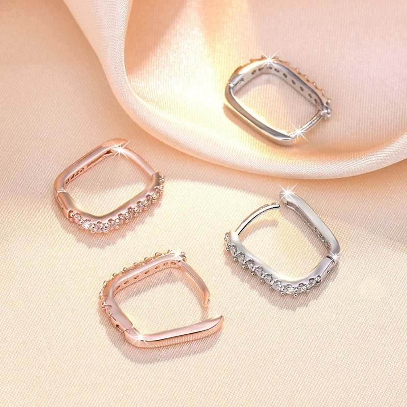 High-quality 925 Sterling Silv - مراجعة Street Fashion Earrings وسعره