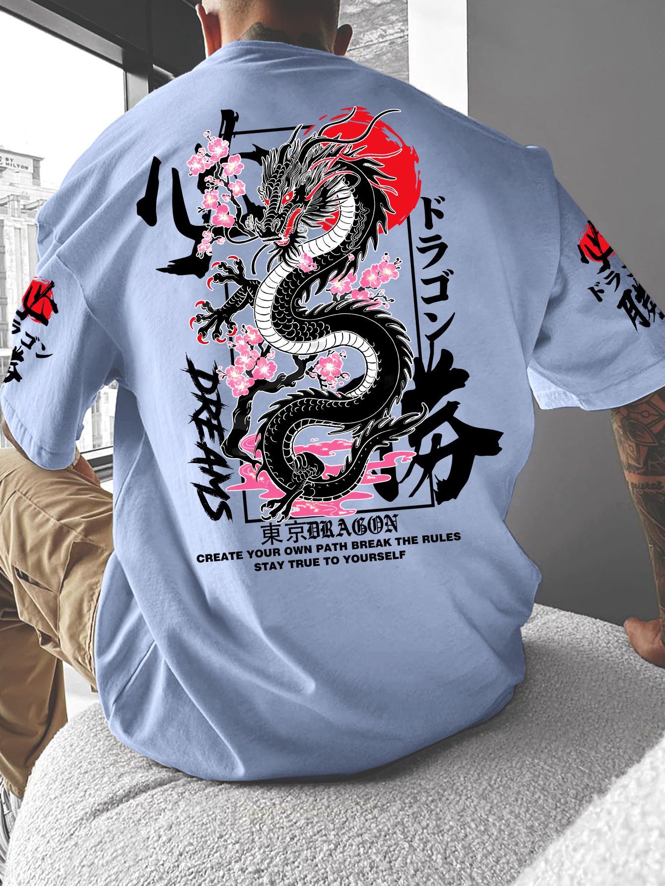 New Men Summer T-shirt  Street - مراجعة Street Fashion Tokyo وسعره