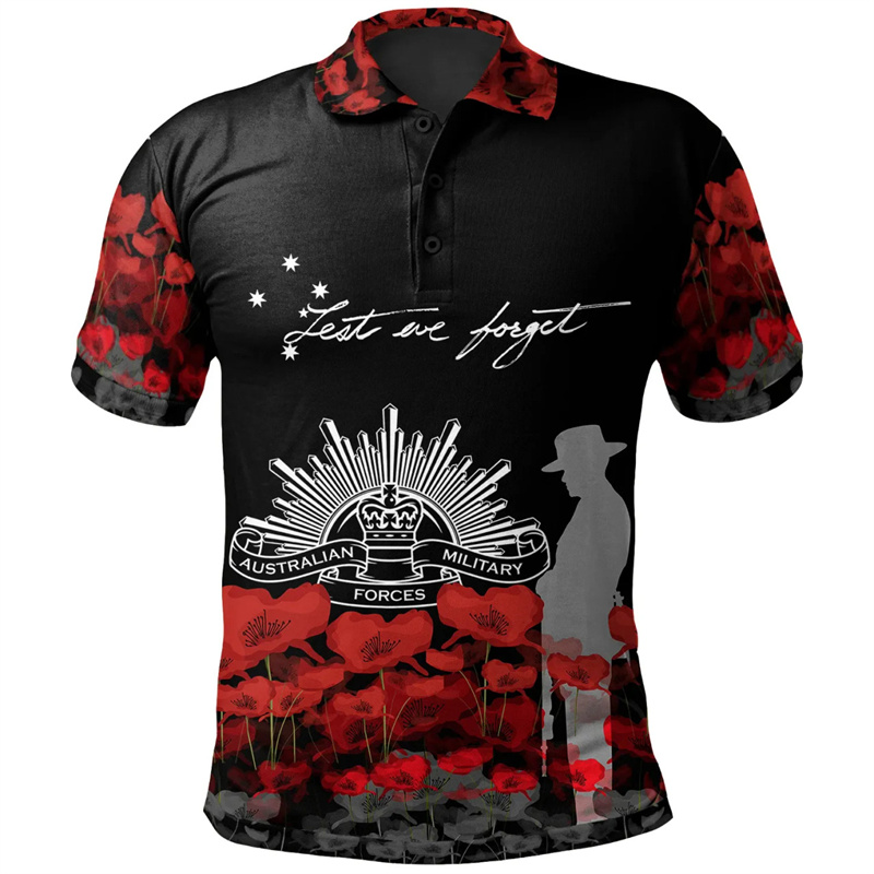 Lest We Forget Anzac Day Polo  - مراجعة Street Fashion Men 2025 وسعره