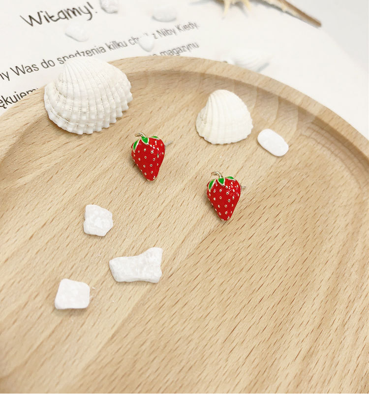Acrylic Strawberry Earrings Fa - مراجعة Street Fashion Earrings وسعره