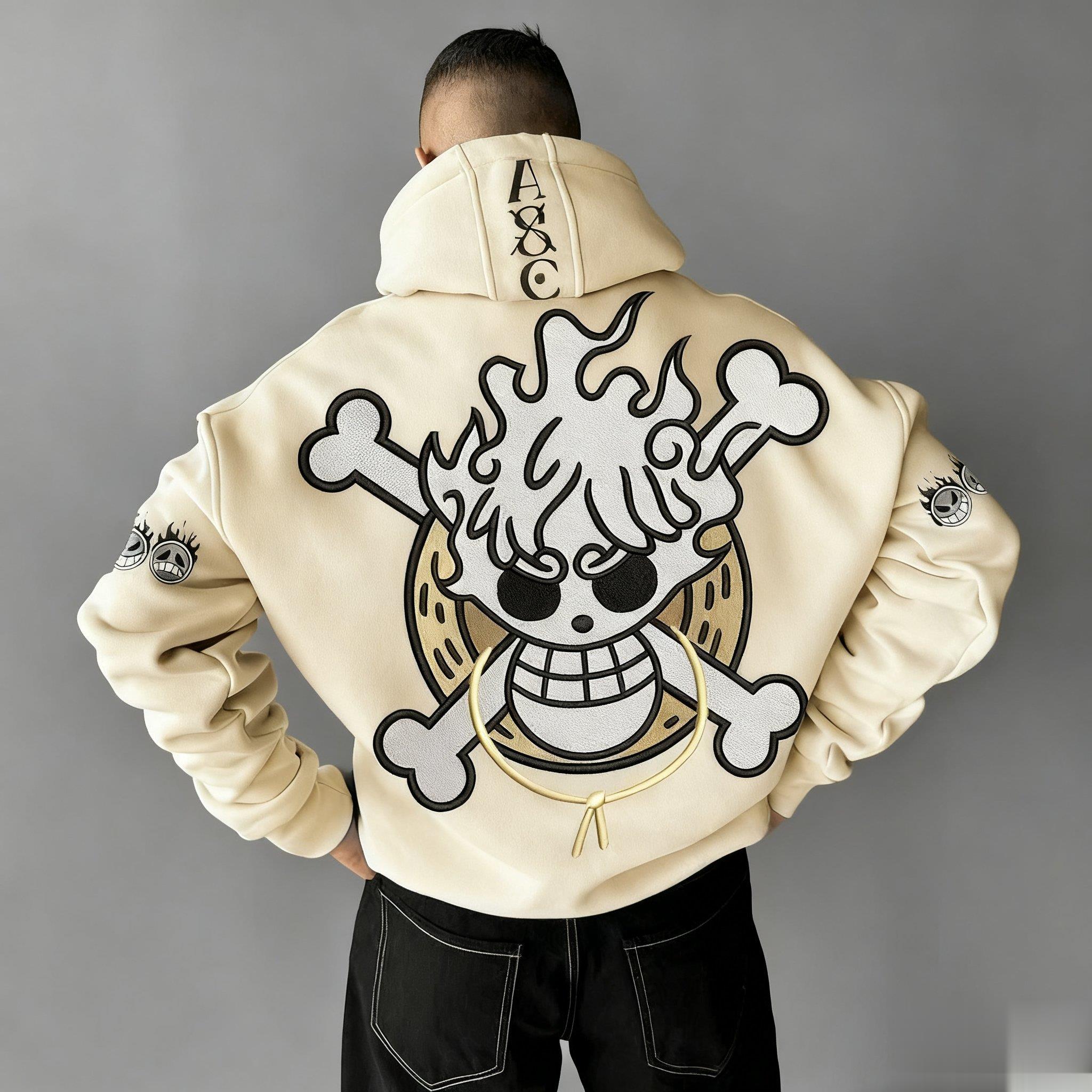 Oversized One Piece Anime Hood - مراجعة Graphic Hoodie Streetwear وسعره