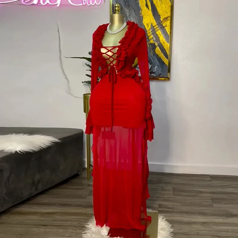 Fashion Women Set Mesh Full Sl - مراجعة Street Fashion Types وسعره