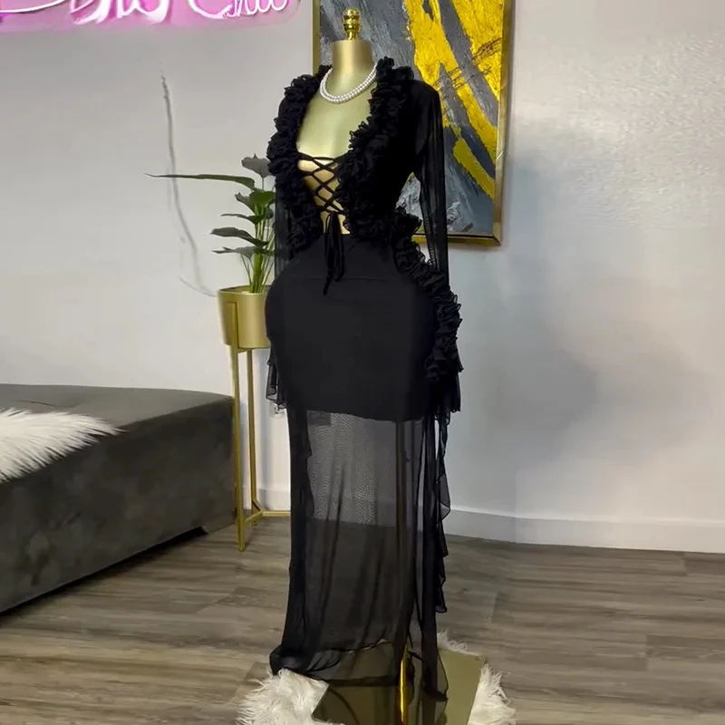 Fashion Women Set Mesh Full Sl - مراجعة Street Fashion Types وسعره