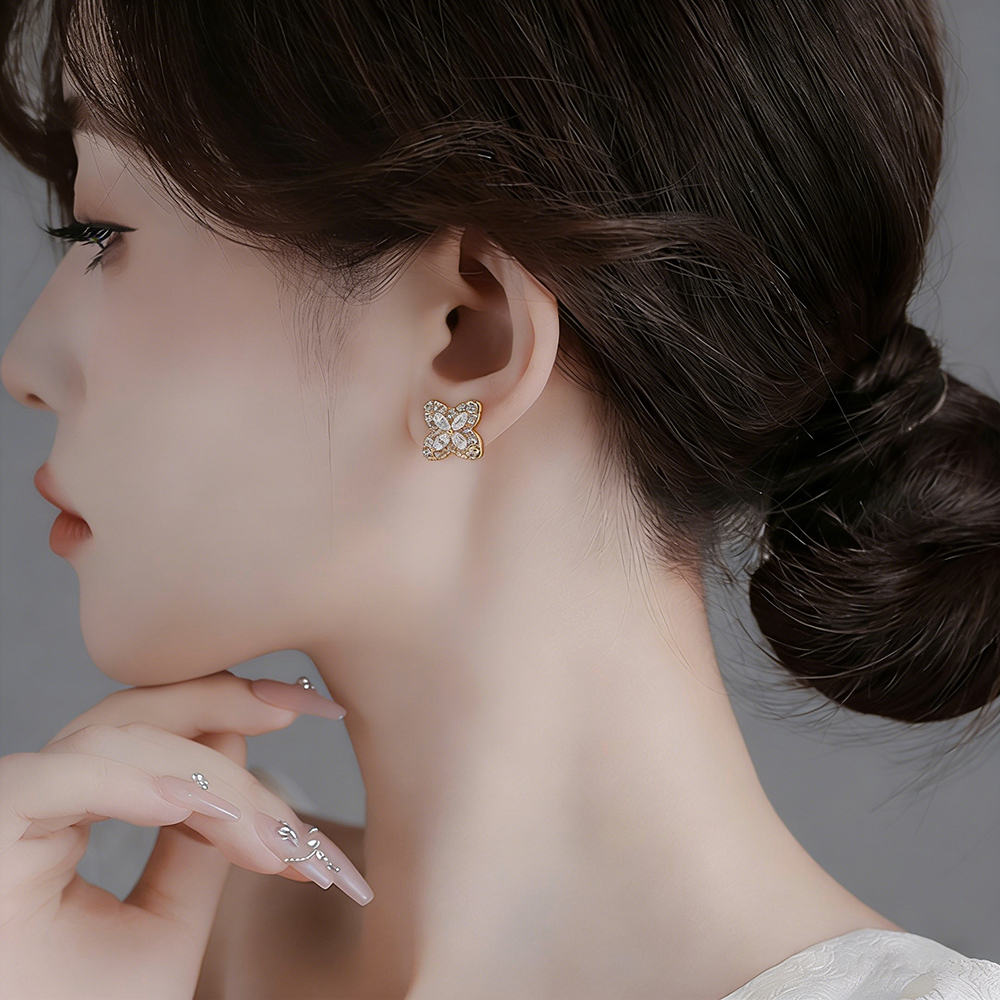 DE342 Fashion Street Snap Eleg - مراجعة Street Fashion Earrings وسعره
