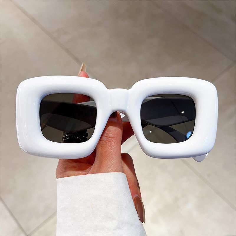 New Women Square Sunglasses Fe - مراجعة Street Fashion Photo وسعره