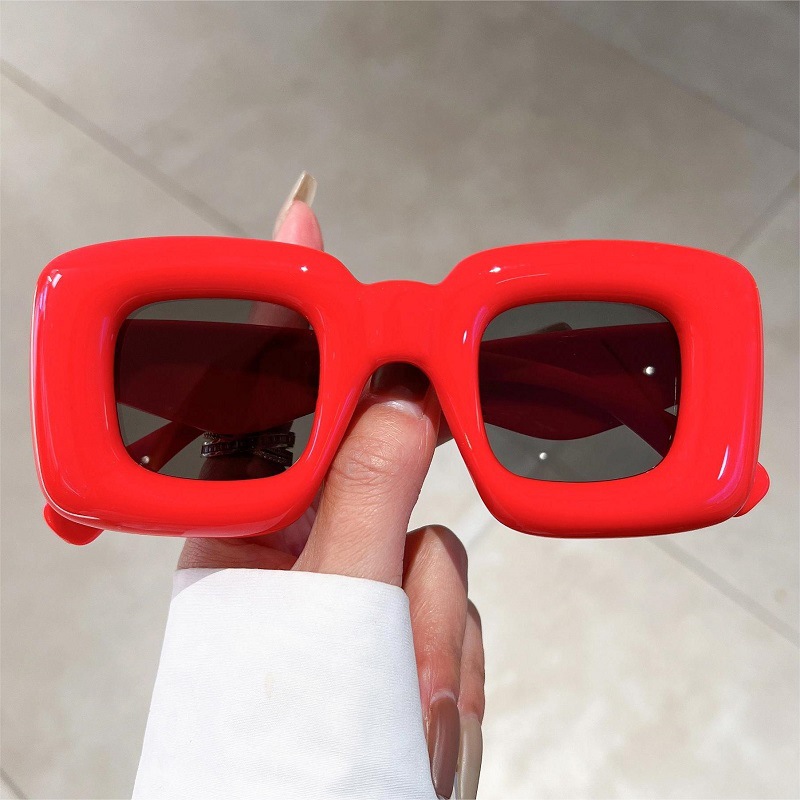 New Women Square Sunglasses Fe - مراجعة Street Fashion Photo وسعره
