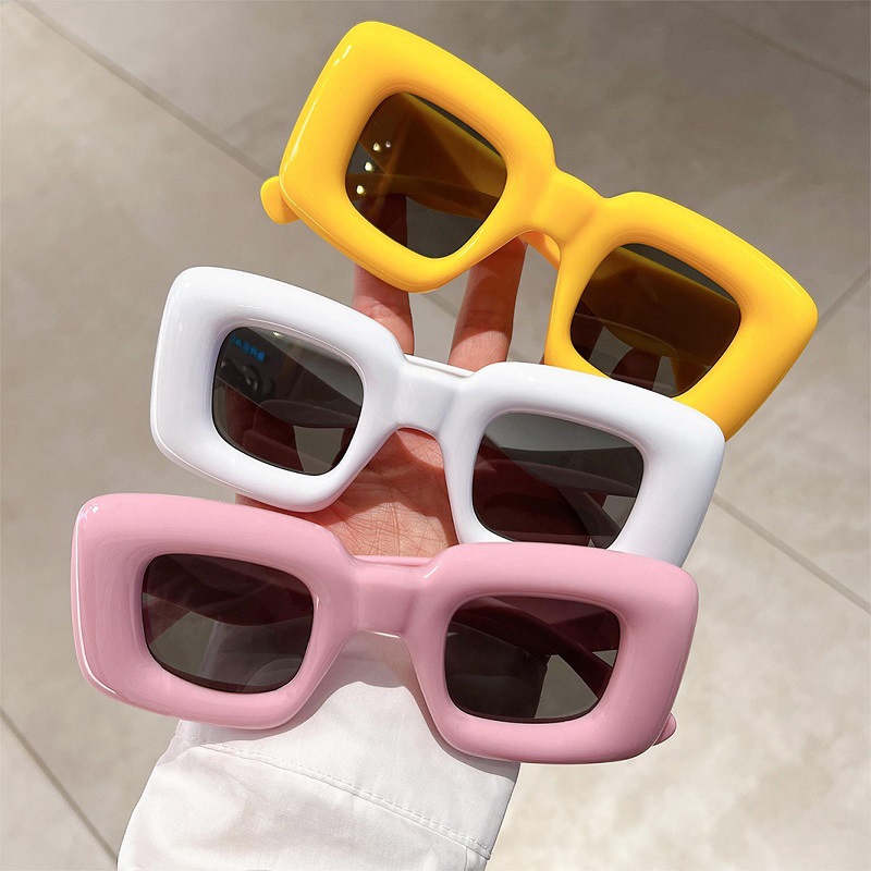 New Women Square Sunglasses Fe - مراجعة Street Fashion Photo وسعره