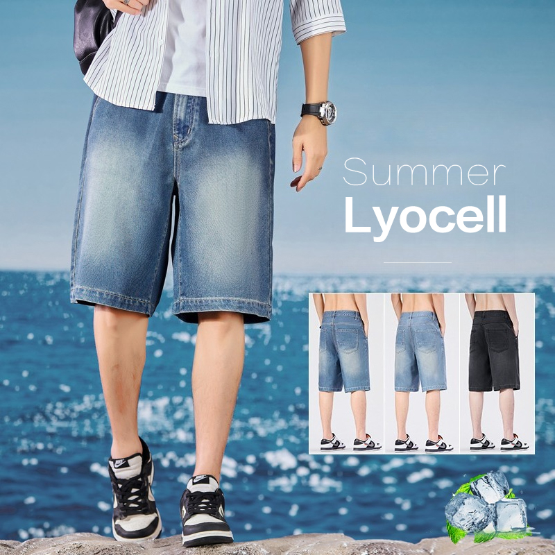 Summer Thin Men's Denim Shorts - مراجعة Street Fashion Baggy وسعره