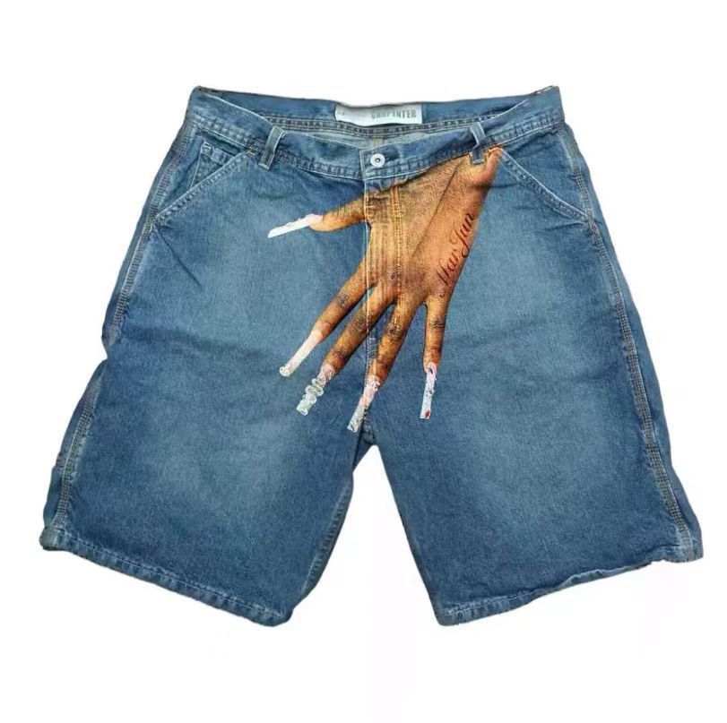 Y2K Baggy Denim Shorts vintage - مراجعة Street Fashion Baggy وسعره