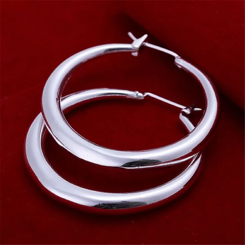 Hot Luxury 925 Sterling Silver - مراجعة Street Fashion Earrings وسعره