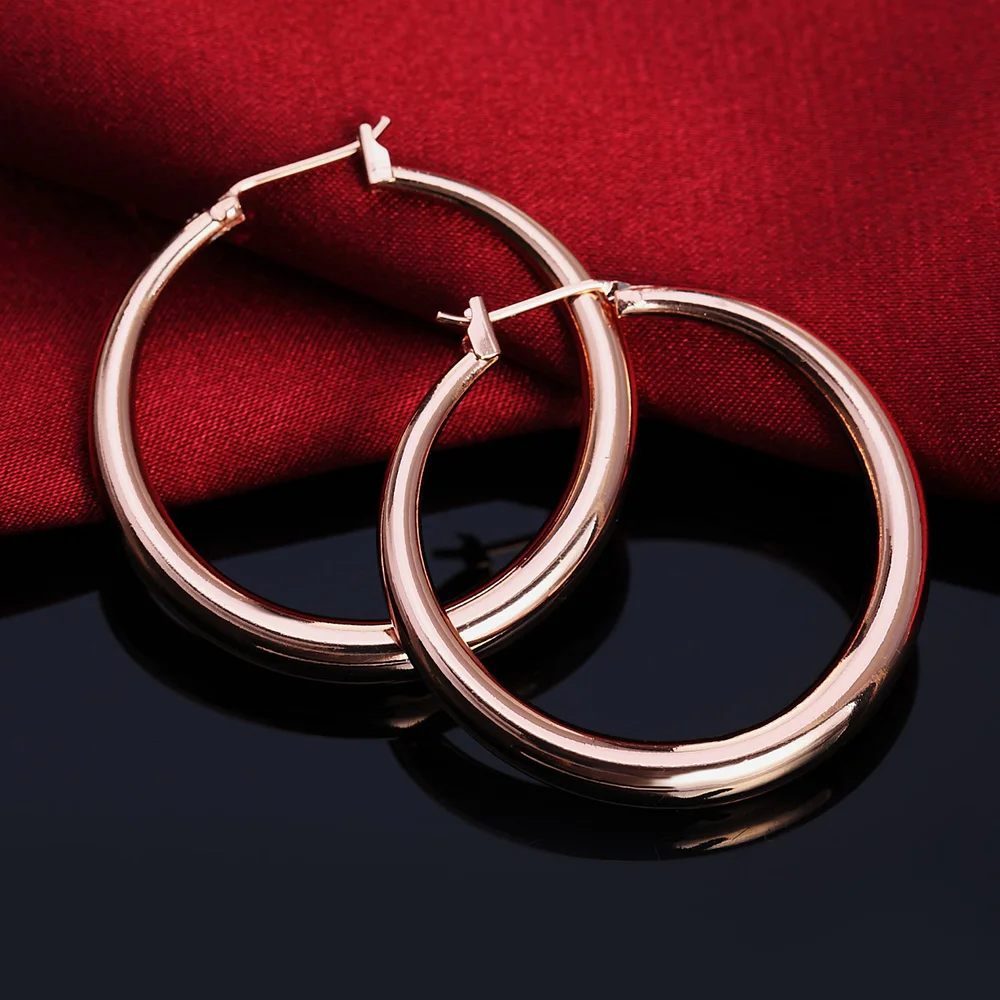 Hot Luxury 925 Sterling Silver - مراجعة Street Fashion Earrings وسعره