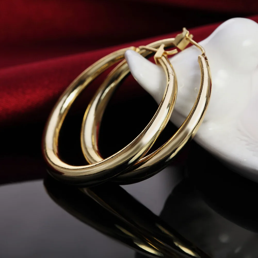 Hot Luxury 925 Sterling Silver - مراجعة Street Fashion Earrings وسعره