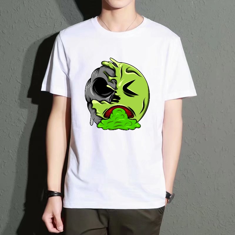 Men's Black Round-Neck Short-S - مراجعة Quirky Street Fashion وسعره